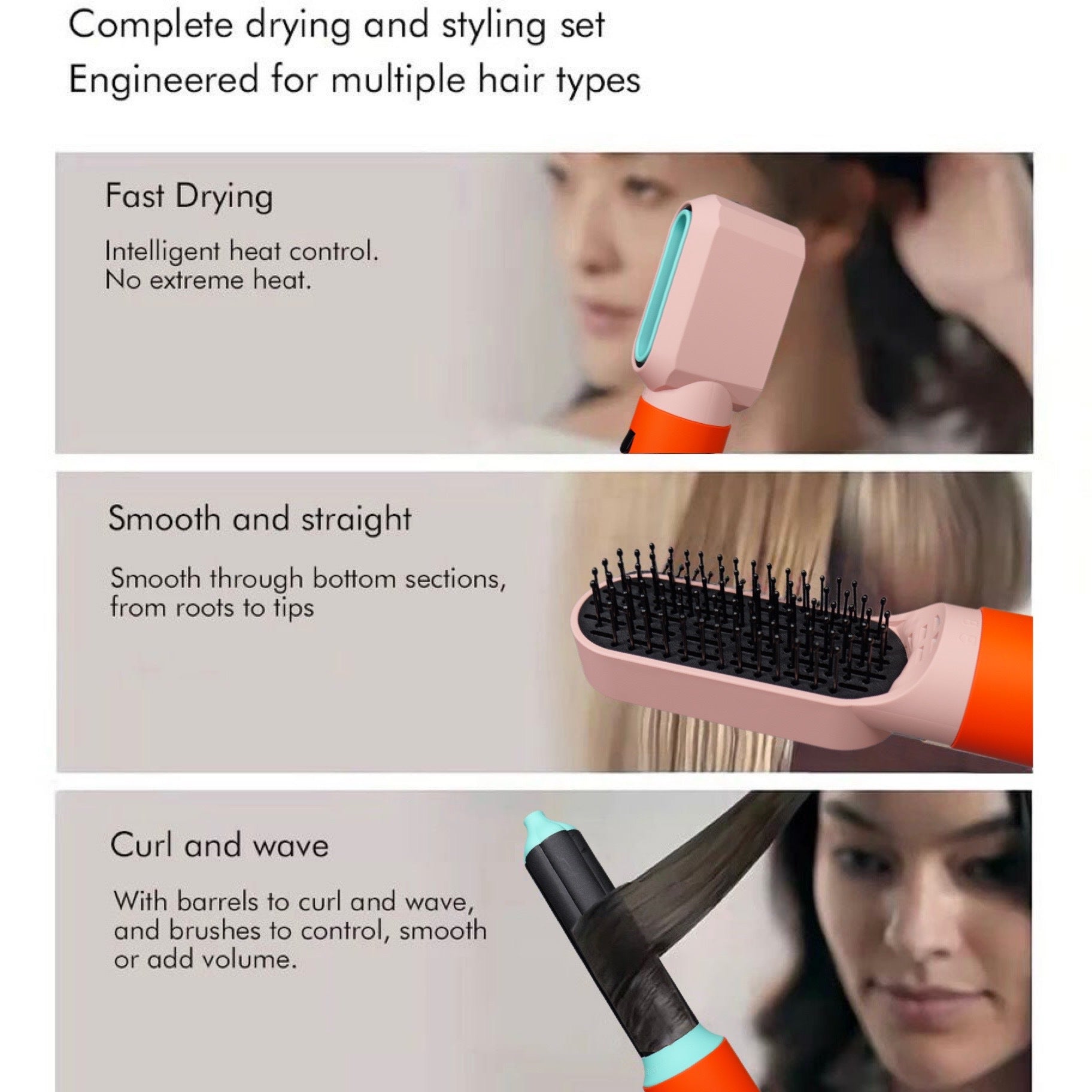 5-in-1 Hot Air Rotating Brush