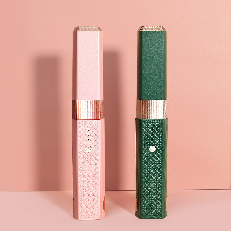 Portable Straight Curling Iron Pink