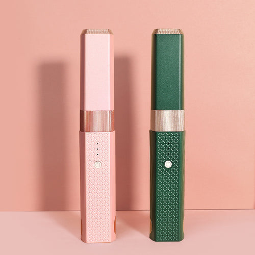 Portable Straight Curling Iron Pink